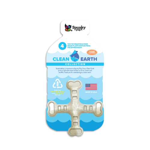 Crossbones Clean Earth Recycled Dog Toy