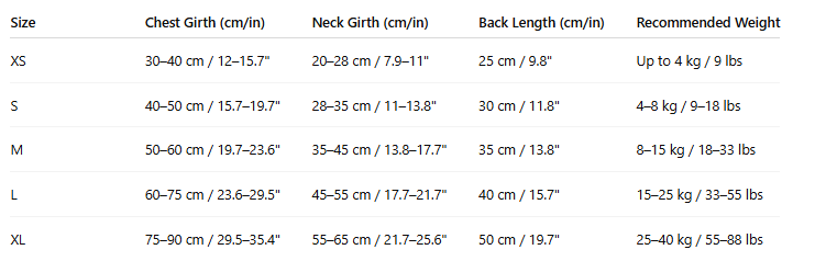 Water-Resistant Dog Coat
